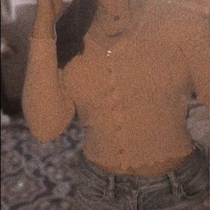 Button down pink top